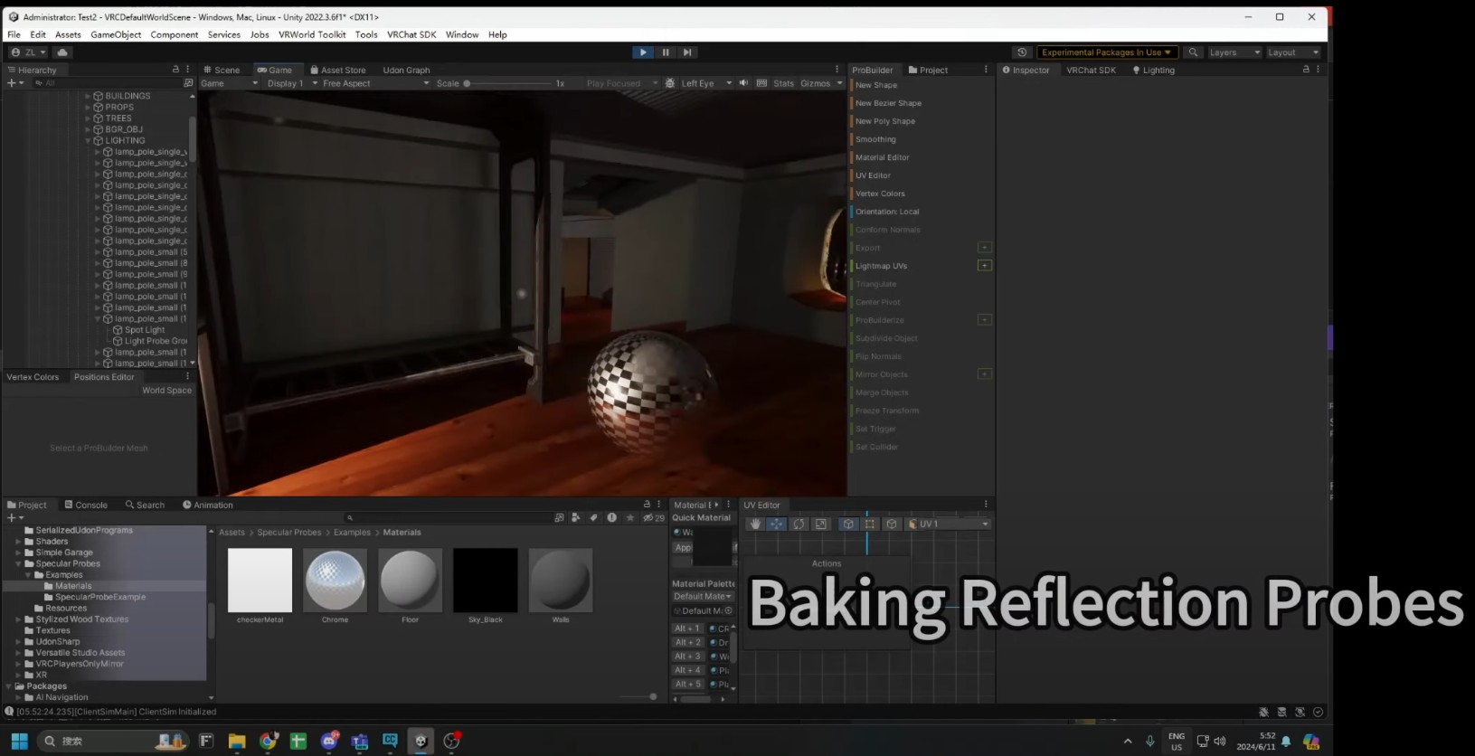 Scene View: Reflection Probes
